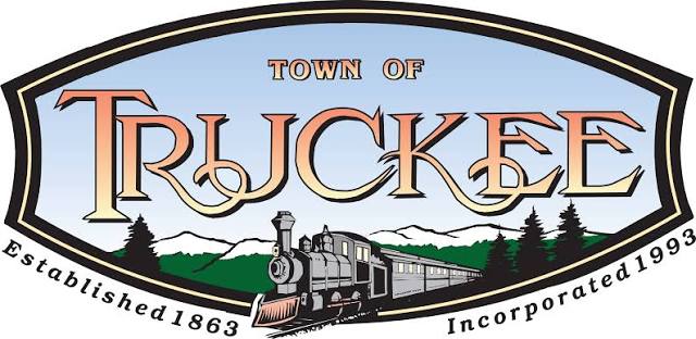 Town of Truckee official seal logo with steam locomotive and established date 1863