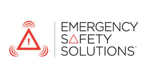 Emergency Safety Solutions logo with red triangle warning symbol and text wordmark