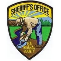 Mineral County Sheriff's Office badge patch with bear illustration and mountain landscape
